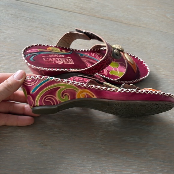 L’Artiste by spring step  Floral Slide Sandals, size 39, new - Picture 4 of 8